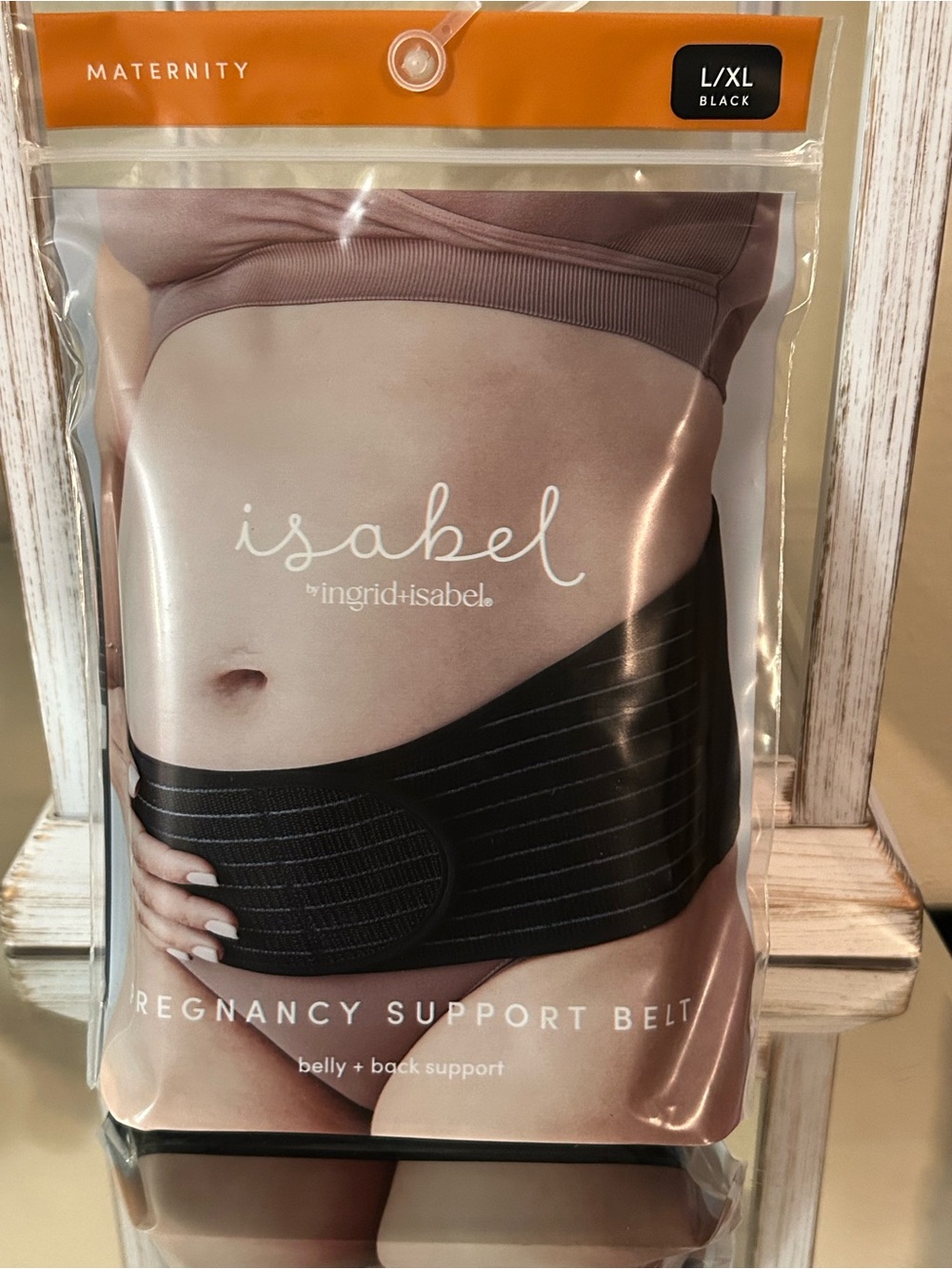 Ingrid & Isabel Black Maternity Pregnancy Support Belt
